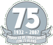 75 Years Independent Service